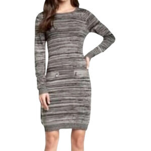 Marc New York, Sweater Dress, Holiday Party, Black and Gray, Large L‎